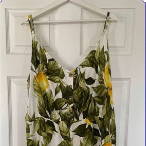H & M lemon 🍋 print romper